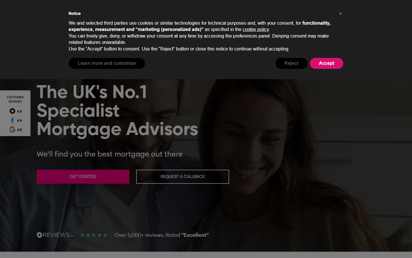 CLS Money homepage - whole of market mortgage broker with adverse credit specialism