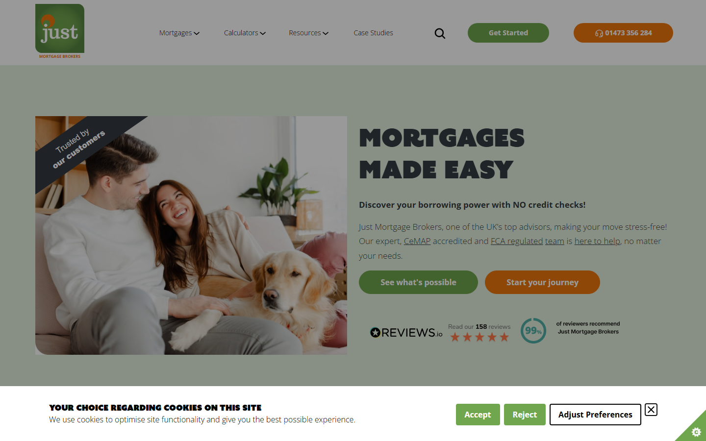 Just Mortgage Brokers homepage - bad credit mortgage specialists